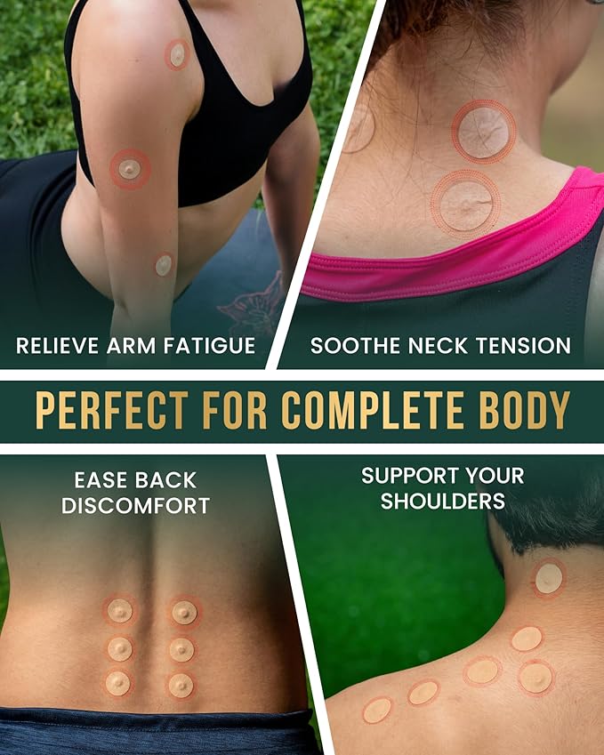 MagnetRX® Magnetic Acupressure Patches - 3,500 Gauss Ultra Strength Healing Magnets for The Body - Acupressure Magnets Patch (20 Pack)