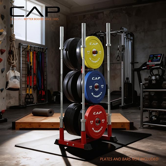 CAP Barbell Olympic Bumper Plate Tree Rack