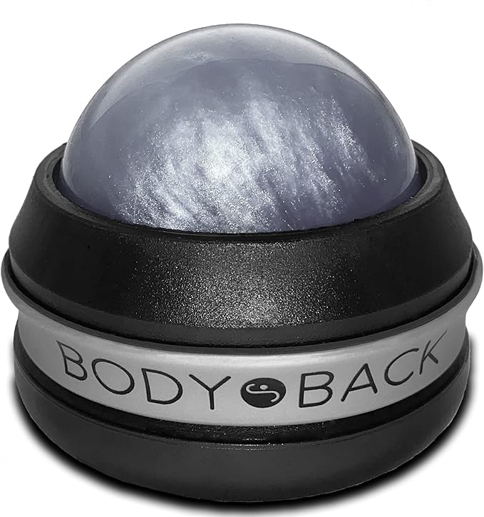 Body Back Manual Massage Roller Ball | Deep Tissue Roller & Lacrosse Ball - Hand Held Massager for Sore Muscles & Joint Pain | 360 Degree Mobility Therapy Ball | Ideal for Athletes & Fitness Recovery