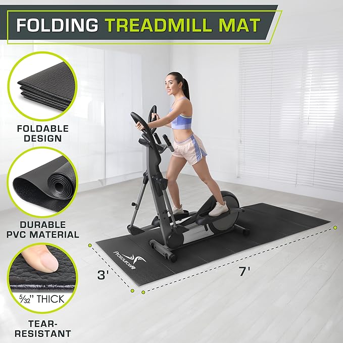 ProsourceFit Exercise Equipment & Treadmill Mat High Density PVC Floor Protector