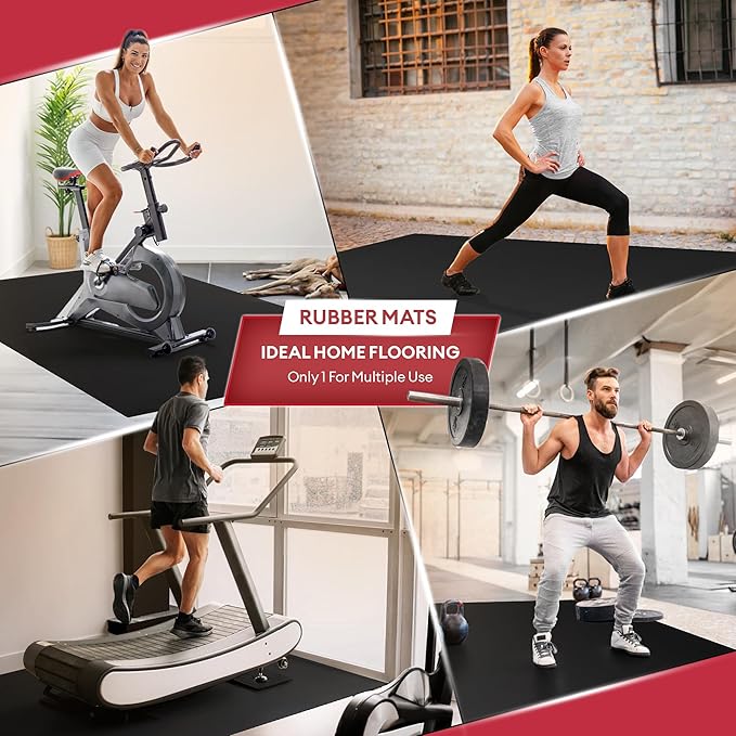 YES4ALL Exercise Mat for Home Gym, Fitness Workout Mats