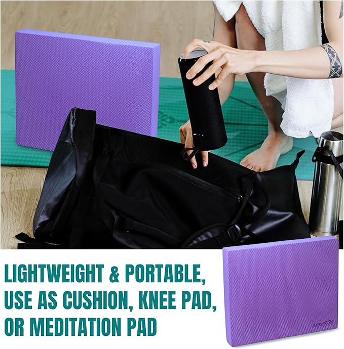 High-Density Balance Pad - Durable TPE Foam Balance Pad Physical Therapy, Foam Exercise Pad with Non-Slip Surface, Lightweight for Home & Gym Workouts, Core Strength & Balance Enhancement