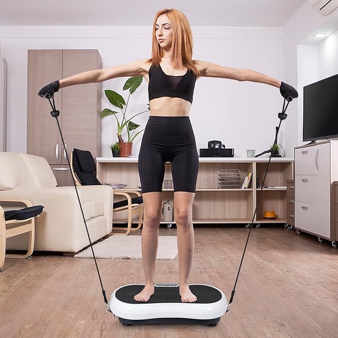 ZENY Vibration Plate Exercise Machine, Whole Body Workout Vibration Fitness Platform for Weight Loss, Toning Wellness, Home Gym Equipment
