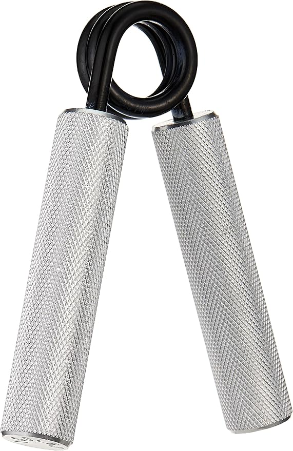 Grip Strengthener, 100 lb Silver Aluminum, Stainless Steel