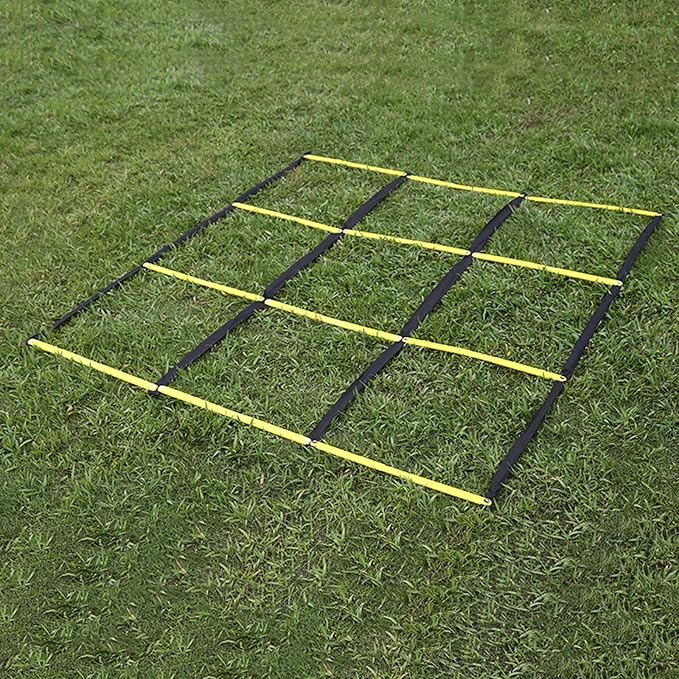 Multifunctional 9 Grids Agility Ladder for Sports Training Fitness and Footworks Drill Agility Train Enduring Balances Cores Skill Development