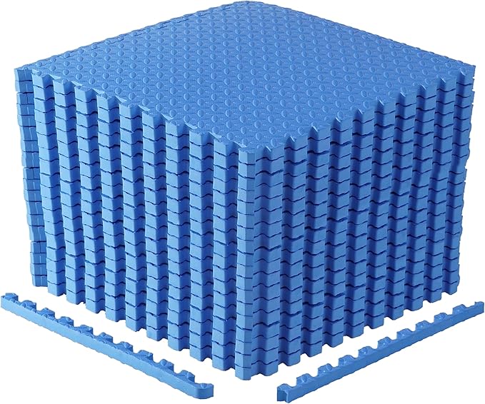 CAP Puzzle Exercise Mats | 1” Thick EVA Interlocking Foam Tiles for Home Gym Flooring | Multiple Options