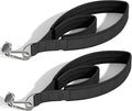 Pilates Loops Compatible with Tonal Smart Home Gym, Soft Pilates Straps for Reformer Machine, Double Loop Accessories with Sturdy Adapters, Enhanced Thickness Fitness Attachment (1 Pair)