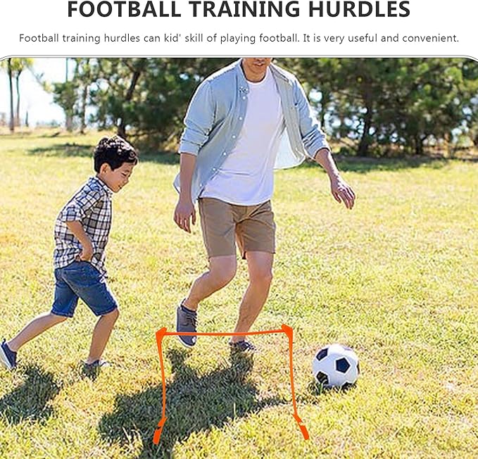 ARTIBETTER Soccer Training Hurdles Adjustable Plastic Speed Hurdles Foldable Football Agility Equipment for Youth and Adult Running Drills