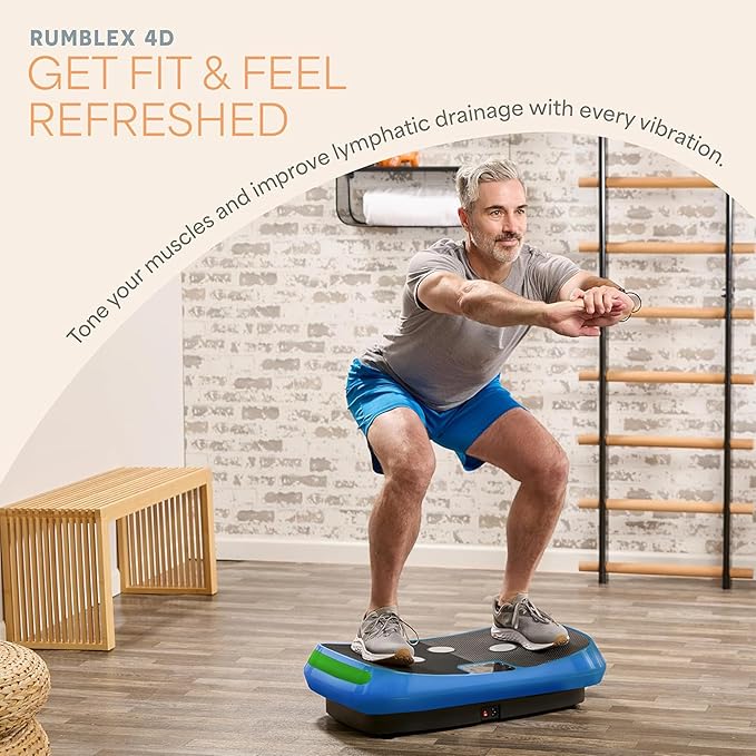 Lifepro Rumblex 4D Vibration Plate Exercise Machine with Triple Motor Oscillation, Linear, and Pulsation – Advanced 4D Vibration Technology for Whole Body Fitness, Weight Loss and Recovery at Home
