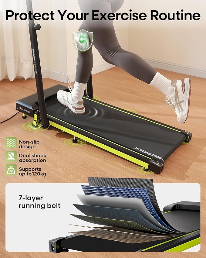Walking Pad Treadmill with Incline and Handle Bar 3.0HP Under Desk Walking Treadmill with Adjustable Handlebar Compact Treadmill with Magnetic Remote Control for Home Office,300LBS Capacity