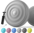 Inflated Wobble Cushion,Circular Non-slip Texture for Comfortable Sitting,Extra Thick Dyna Disc with Pump for Core Strength,Wiggle Seat to Improve Posture,Fitness,660lb Load Capacity