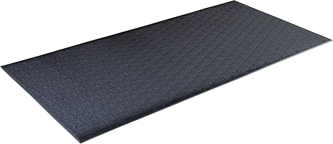 Body-Solid Long Vinyl Heavy Duty Exercise Equipment Mat (RF36T) for Use on Carpet, Hardwood Floors, Concrete & More - Perfect for Treadmills, Bikes & Other Home Gym Equipments, 36x78 in