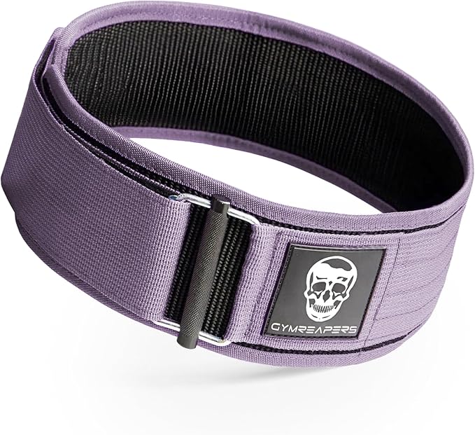 Gymreapers Quick Locking Weight Lifting Belt for Men Gym Belt for Powerlifting Deadlift Belt with 4 Inch Neoprene Metal Buckle Back Support Weightlifting Belt Women