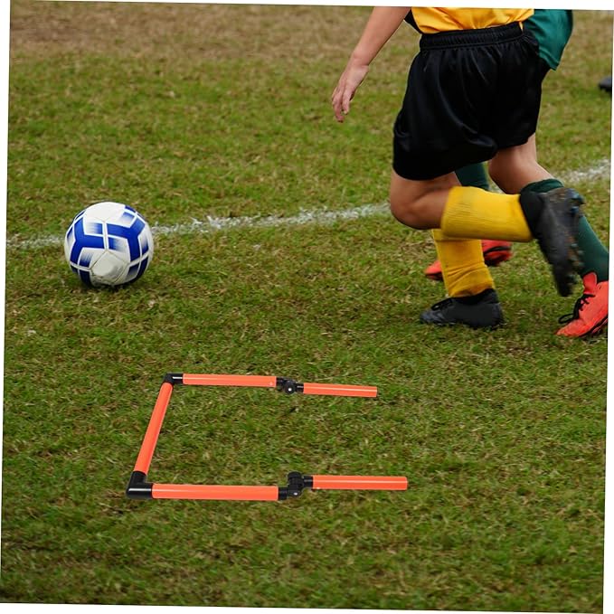 Speed Hurdles Set for Kids Basketball Training Accessory Adjustable Track Equipment Agility Hurdles for
