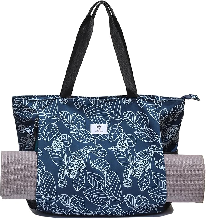 ESVAN Yoga Mat Bag Yoga Tote Carrier Shoulder Bag Carryall Tote for Office,Yoga,Pilates,Travel,Beach and Gym