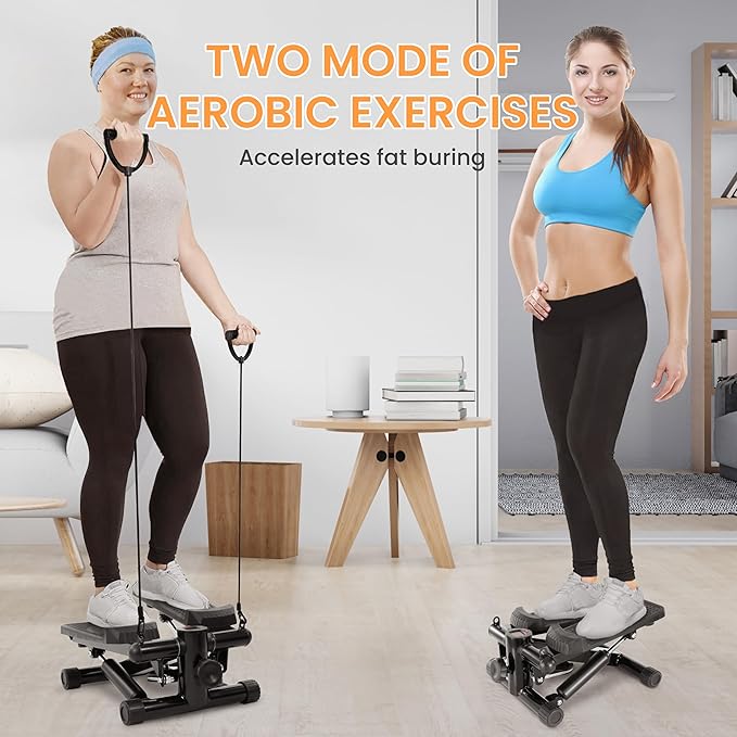 Signature Fitness Stair Stepper for Home Exercise, Portable Stepper Machine Capable of Full-Body Exercise, Low Noise and Smooth, Multiple Options