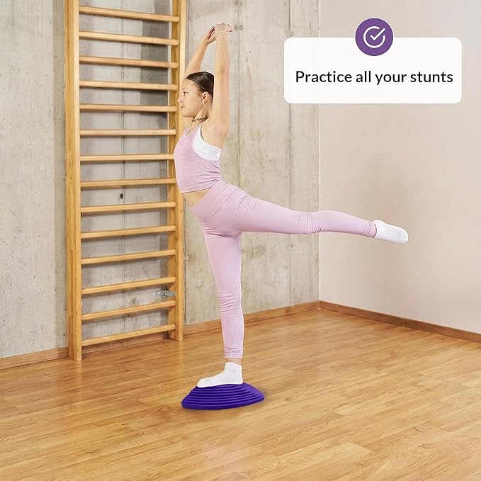 Stunt Trainer Stand for Cheerleading | Portable Cheer Balance Trainer | Stunting Flyer Practice Platform | Lightweight Gymnastics Balance Block | Cheerleading Equipment for Safe Skill Training