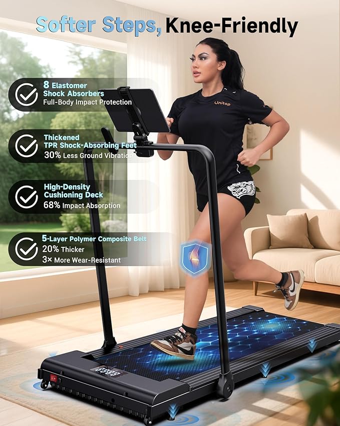 PulseDrive 8.7 MPH Walking Pad Treadmill with BLDC, Fits up to 6' & 47"x16" Super-Long Desk with Handle bar, Compact Under Desk Treadmill for Home Office, Walking Running Machine w/t Remote Control