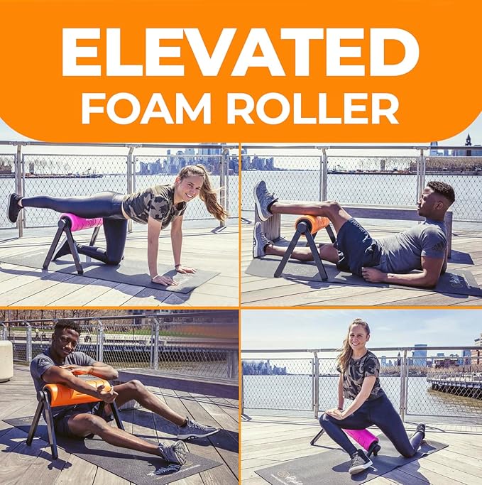 activelife - HighRoller, Ergonomic and Elevated Foam Roller, Muscle Roller For Physical Therapy and Exercise, Deep Tissue Muscle Massage, Leg Massager and Foam Roller for Back