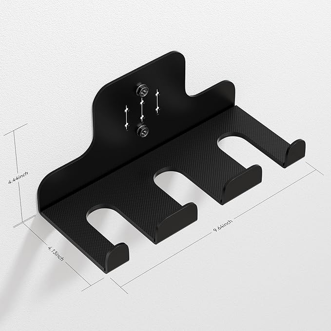 Barbell Wall Holder,Olympic Hanger,Garage Gym Bar Wall Rack,Vertical Barbell Mount Rack,Space Saving Commercial or Home Gym Accessory,Holds Under 33mm Bar Size