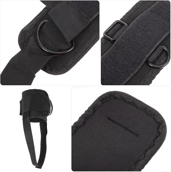 UPKOCH Adjustable Fitness Ankle Strap Cable Machine Attachment 360° Rotatable Ankle Bind Cuff for Strength Training Gym Exercise Equipment