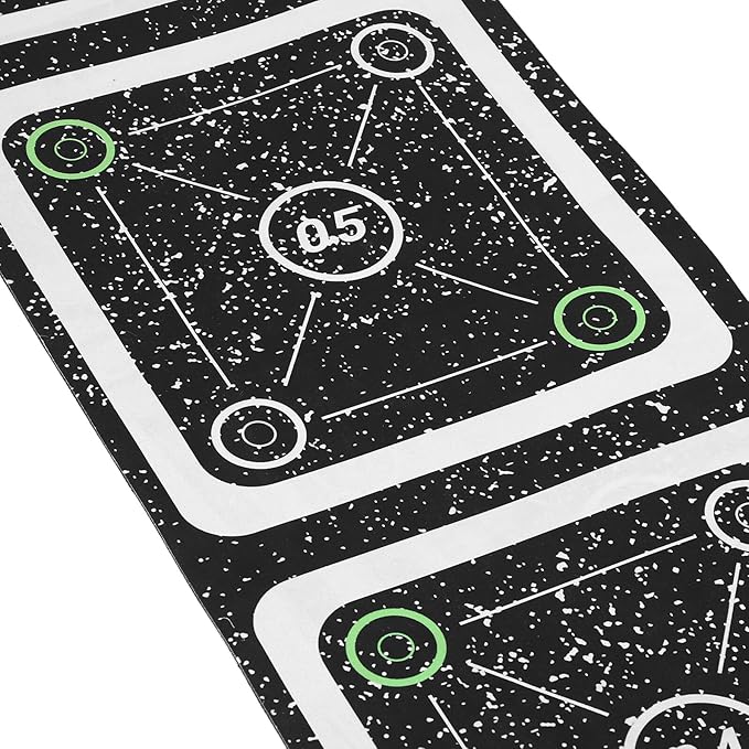 Agility Ladder Training Mat with Non-Slip Rubber Rungs, 6-Grid Speed Ladder for ’ Soccer and Football Fitness, Agility and Coordination Workout Equipment for Sports Training