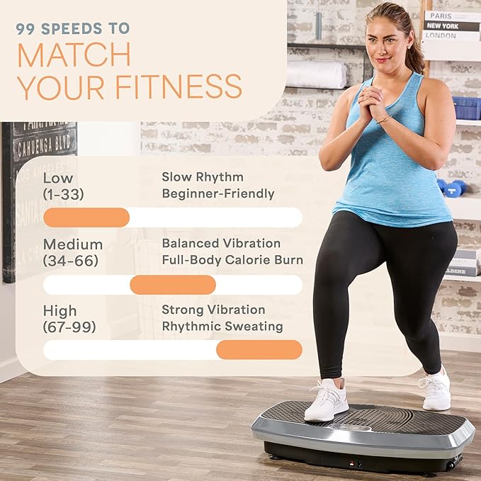 Lifepro Hovert 3D Heavy Duty Vibration Plate Machine – Sturdy Dual Motor Platform with Lateral & 3D Motion – Full Body Workout for Strength, Balance, Recovery & Circulation