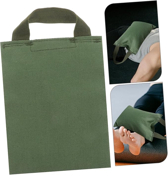 Happyyami 2kg Fillable Sandbags with Handle for Yoga and Fitness Empty Weight Training Bags for Dance and Exercise Canvas Construction