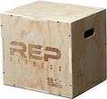 Rep Plyometric Wood Jump Box | CrossFit & Strength Training | 12 to 30" Range of Wooden Step Platforms | Gym & Sports Workouts | Fitness, Exercise, Physical Therapy Equipment | Pro Conditioning Tool