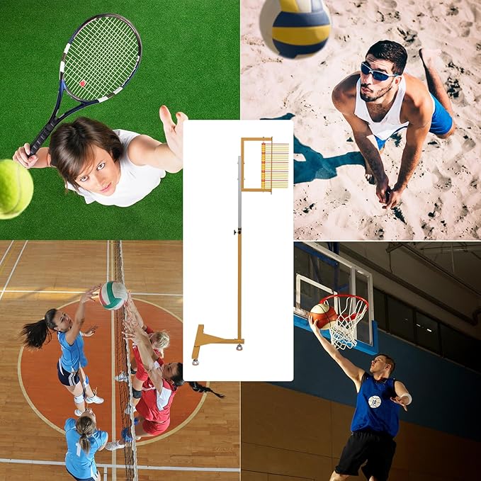 5.9-11.8 FT Jump Measurement Tester, Floor Mounted Vertical Jump Measuring Device, Vertical Jumping Measurement Tool for Volleyball Slam Dunk Jump Training Aid