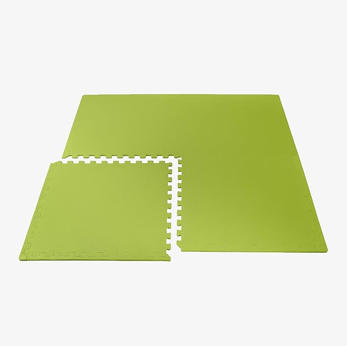 We Sell Mats 3/8" Thick Multipurpose EVA Foam Exercise Floor Mat, Interlocking Tiles, Anti-Fatigue for Home or Gym