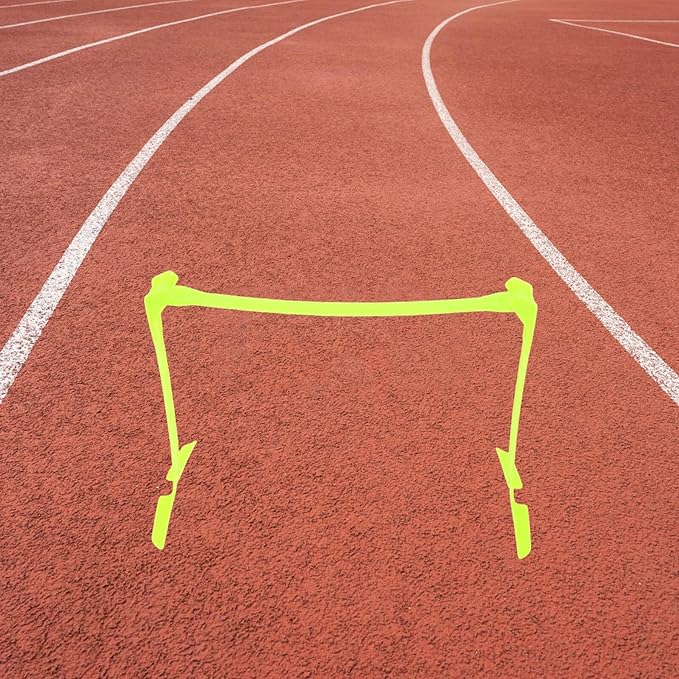 Adjustable Foldable Soccer Agility Hurdles – Speed Training Equipment for Athletes, Green Single Hurdle for Football Practice and Obstacle Drills