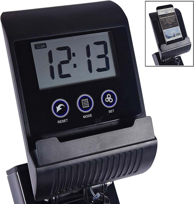 Stamina X Water Rowing Machine with Fitness Coaching App, No Subscription Required - Wireless Heart Rate Monitor Included - Rowing Machines for Home Use