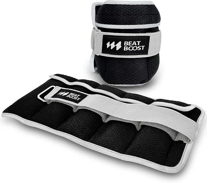 Ankle Wrist Weights for Women Men A Pair of 1 2 3 4 6 8 10 Lbs Arm Leg Weight Set with Adjustable Straps for Walking Pilates Exercise Workout Gym Aerobics