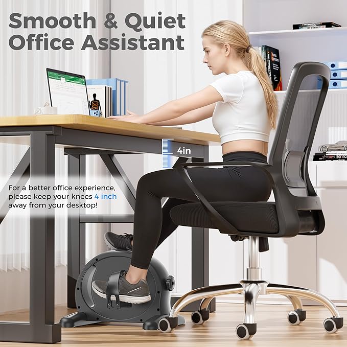 Padel Exerciser Mini Exercise Bike for Leg and Arm Cycling, Warm Up Exercise