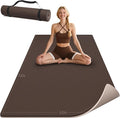HAHE Yoga Mat Thick, 72"x32"x0.4"Th (10mm), Wide Non-Slip Exercise Mat with Carry Strap, Double-Sided POE Fitness Mat for Yoga, Pilates & Floor Workouts