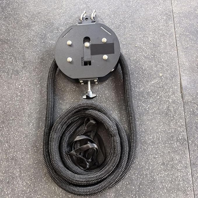 Endless Rope Trainer | Adjustable Resistance Trainer Machine | Suspension Endless Rope Pulley System | Home Gym Infinity Rope for Interval Resistance Training