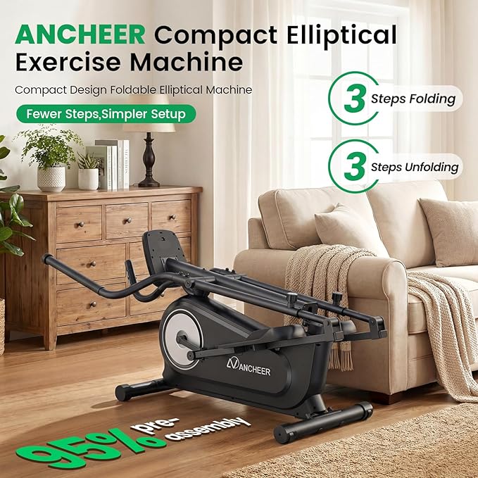 ANCHEERAMA006033 Black Dark Elliptical Exercise Machine