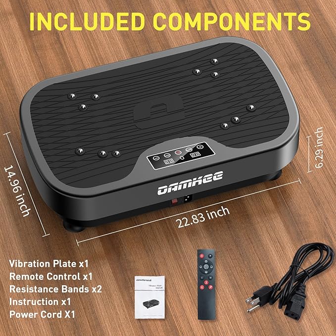 Vibrating Board Exercise Machine, Vibrating Platform for Lymphatic Drainage, 120 Speeds, Upgraded Vibrating Board for Weight Loss, Full Body Workout Equipment, Perfect for Home Fitness
