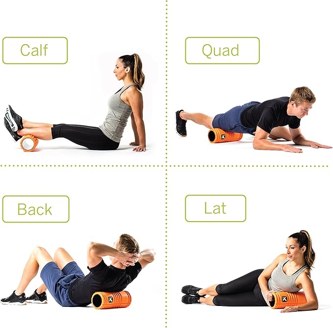 TriggerPoint Grid 1.0 Foam Roller - 13" Multi-Density Massage Roller for Deep Tissue & Muscle Recovery - Relieves Tight, Sore Muscles & Kinks, Improves Mobility & Circulation - Targets Key Body Parts