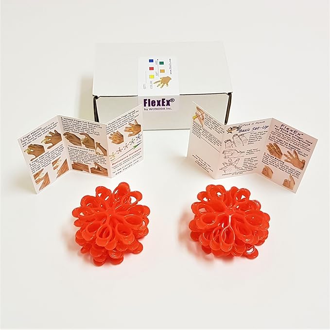 Hand Exerciser - 20 Pack Red - Medium Resistance, Made In USA