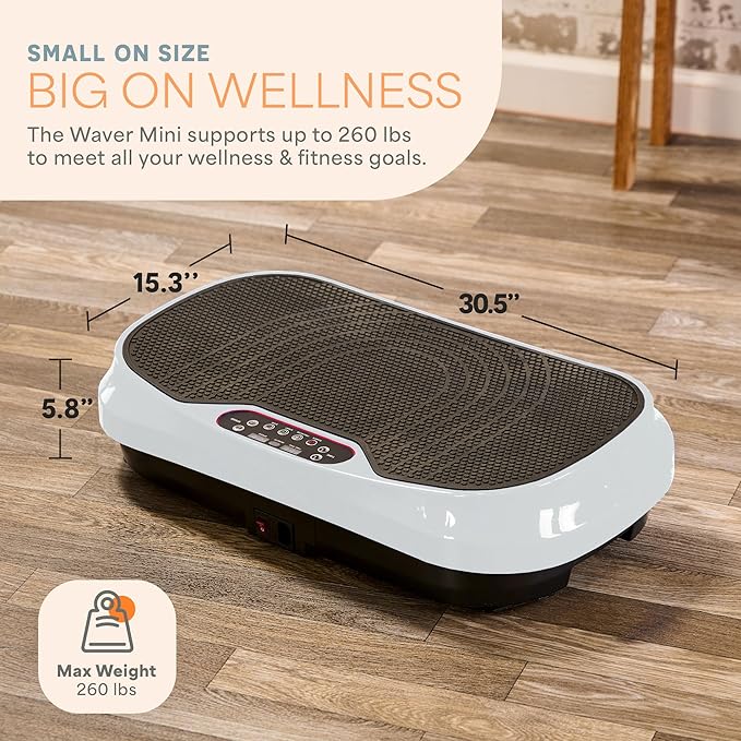 Lifepro Vibration Plate for Lymphatic Drainage – Whole Body Vibrating Platform Exercise Machine for Muscle Toning & Recovery with Remote Max Load 260 lb