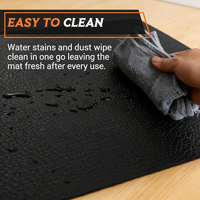 ZENY Large Exercise Equipment Mat 96"x38" - Heavy Duty Floor Protection for Treadmill, Bike & Elliptical, 6mm Thick Non-Slip Shock Absorbing Gym Mat (Black, 96''x38'', 2)