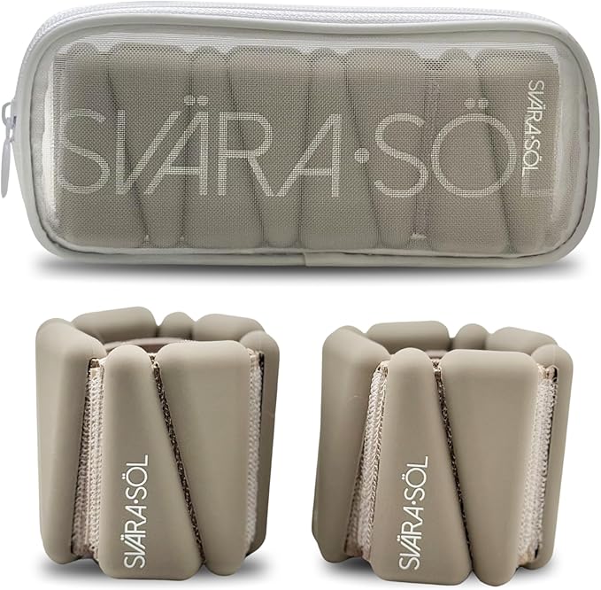 Wrist and Ankle Weights for Women and Men, Ankle Weights 1lb Each | 2 pack Wrist Weights for Women Adjustable Silicone Fitness Accessories | 2lb Weights Set, Home Workout