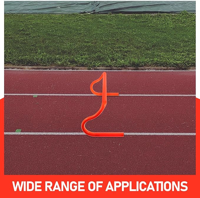 ABOOFAN Orange PVC Detachable Agility Ladder Hurdles for Soccer Training Simple Speed Practice Equipment for Athletes Outdoor Foot Sensitivity Dribbling Exercises