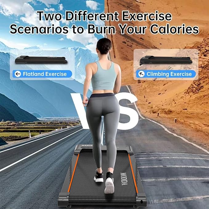 3 in 1 Walking Pad Treadmill with Handle | 1.5HP Under Desk Treadmill for Home Office | Foldable Compact Walking Jogging Running Machine | 220LBS Capacity, ≤45dB Quiet Treadmill