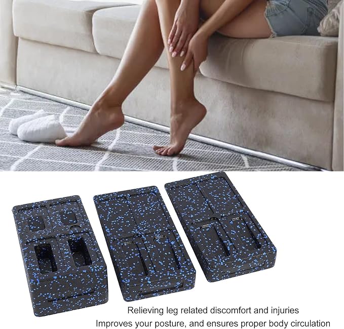 3 - Piece Adjustable Calf Stretcher Slant Board, Squat Wedge Block for Heel Elevated Squats and Plantar Fasciitis Relief, EPP Foam Stretching Wedge with Non - Slip Surface for Home