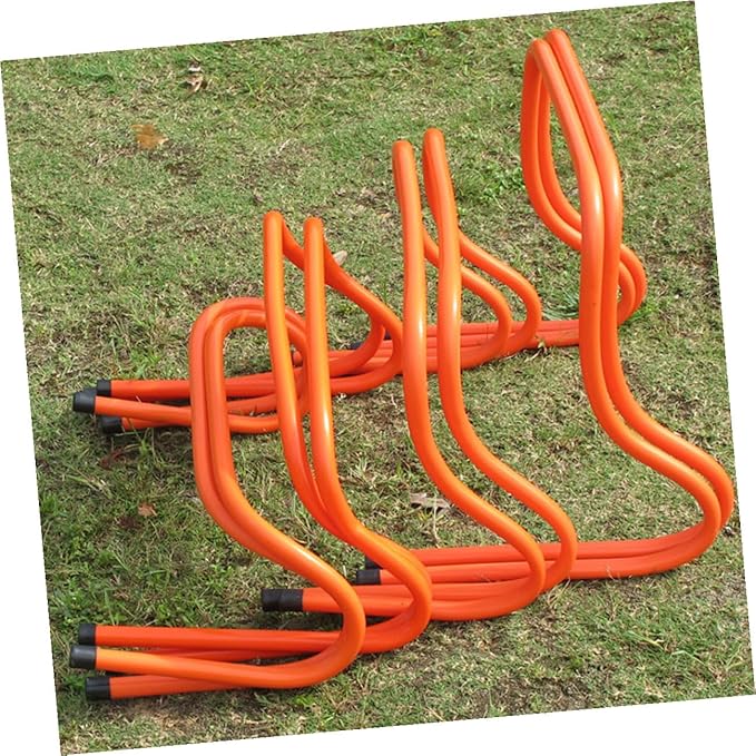 2pcs Plastic Speed Hurdles 15cm Wear-Resistant Agility Training Equipment for Youth Track and Field Football Soccer Conditioning