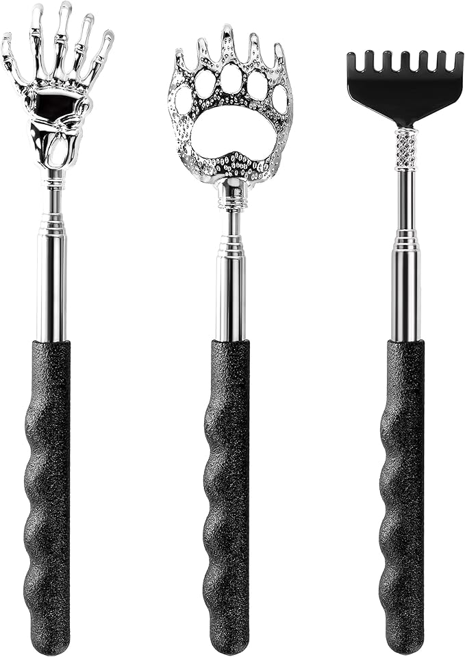 Back Scratcher Extendable Christmas Gifts Stocking Stuffer for Men Women Dad Adults Teens Funny Telescoping Manual Back Massage Cool Gadget Tool for Back in Christmas Gifts Box