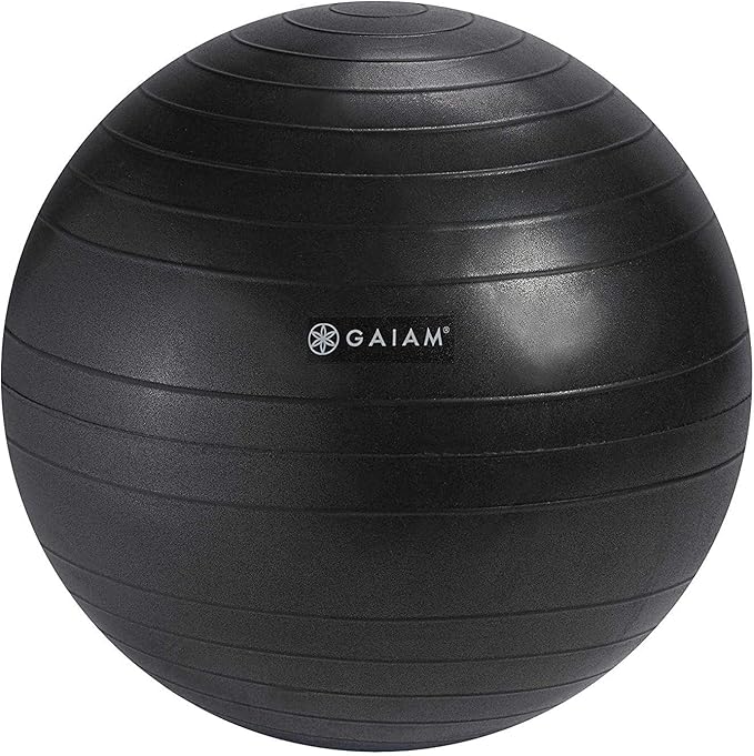 Gaiam Classic Chair Ball - Extra 52cm Balance Ball, Charcoal